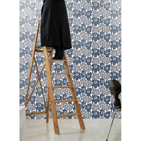 Marimekko Pieni Unikko Floral Vinyl Peel Stick Wallpaper Roll By