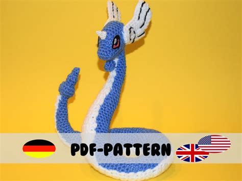 Dragonair Crochet Pattern Amigurumi Pdf File German And Etsy