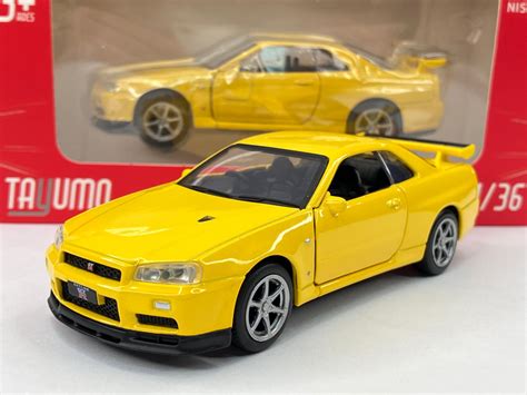 Nissan Skyline Gt R R34 V Spec Ii žlutá 136 Tayumo Aukro