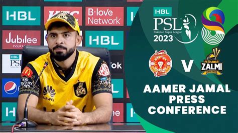 Aamer Jamal Press Conference HBL PSL 8 YouTube