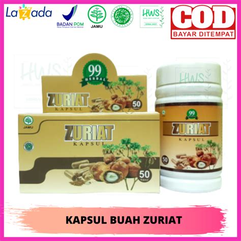 Kapsul Zuriat Kapsul Buah Zuriat 50kapsul Herbal 99 Untuk Promil Kapsul