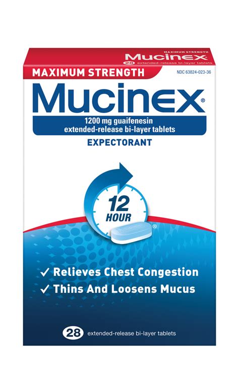 Mucinex Maximum Strength 12 Hour Chest Congestion Medicine Chest