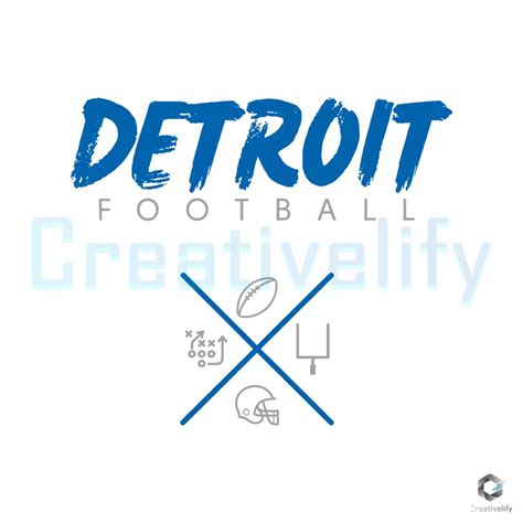 Detroit Lions Football Svg Sport Nfl Team File Design Creativelify