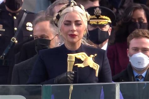 Lady Gaga Sings National Anthem at Biden Inauguration