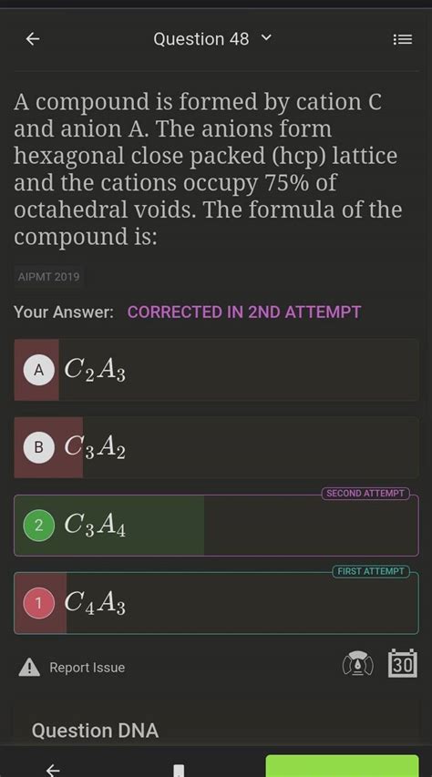 A Compound Is Formed By Cation C And Anion A The Anions Form Hexagonal C