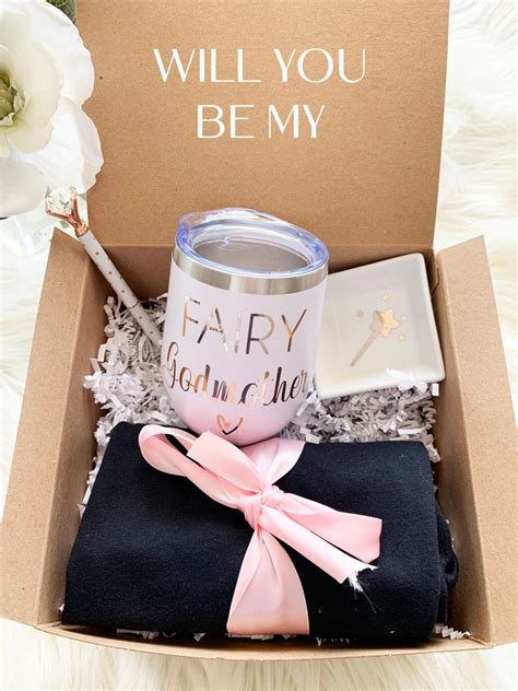 Godmother Proposal Box With Shirt Will You Be My Godmother Etsy