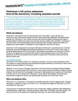 Fillable Online End Of Life Decisions Including Assisted Suicide Fax