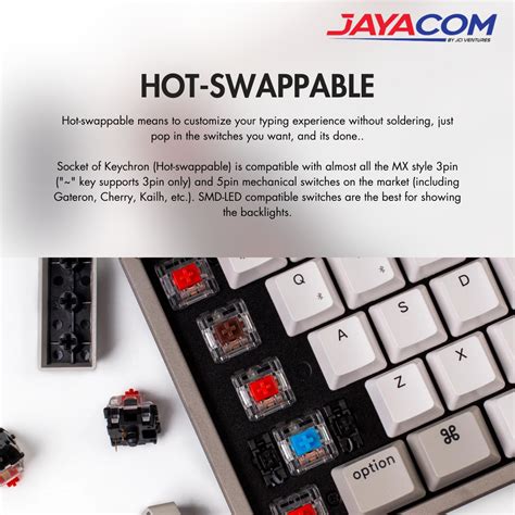 KEYCHRON K6 RGB BACKLIGHT WIRELESS MECHANICAL KEYBOARD GATERON G PRO MECHANICAL HOT SWAPPABLE