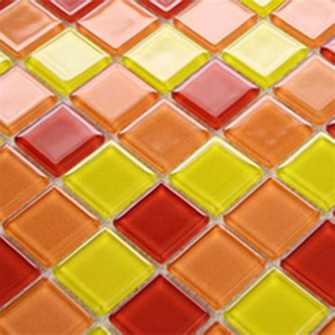 Orange Glass Tile