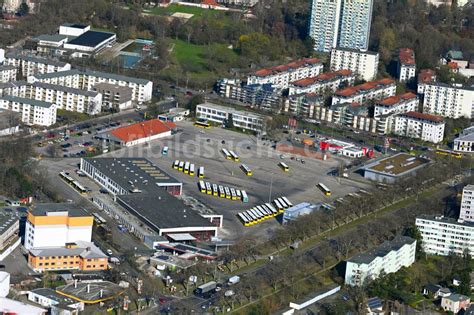 Berlin von oben Nahverkehrs und Bus Depot der Städtischen