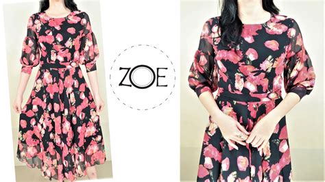 Diy Sewing Chiffon Dress Zoe Diy Youtube