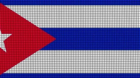 Cuba Flag Animated In Pixel Grid Style T Stock Video Pond5