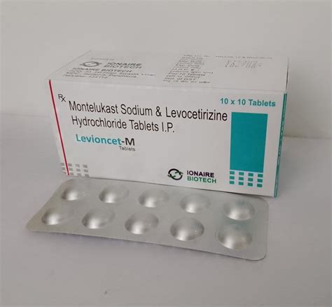 Montelukast Sodium Levocetirizine Hydrochloride Tablet At Rs 1050 Kg