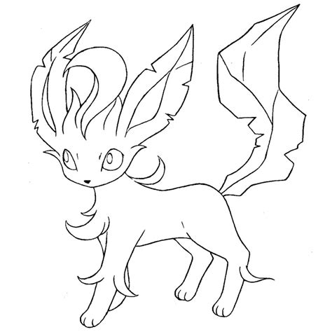 Pokemon Leafeon Coloring Pages At Getcolorings Free Printable