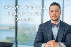 PC Failure To Register As A Sex Offender In California