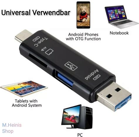 In Usb Typ C Leser Sd Kartenleser Otg Adapter Micro