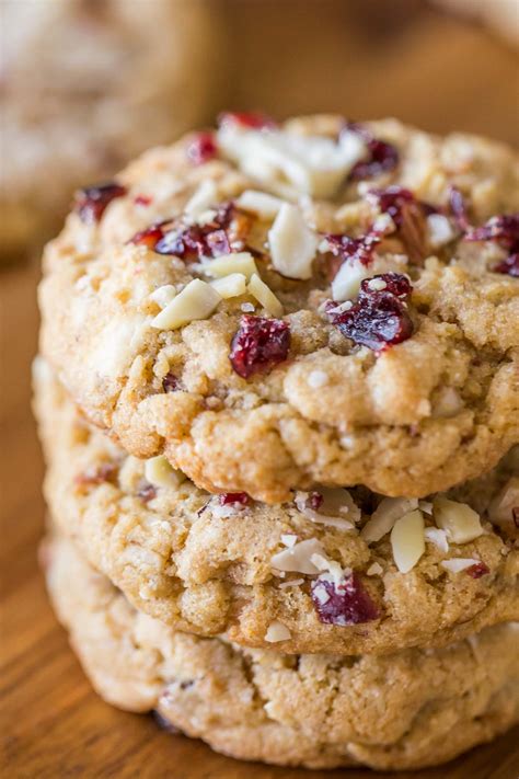 Cranberry Almond White Chocolate Chunk Cookies Lovely Little Kitchen