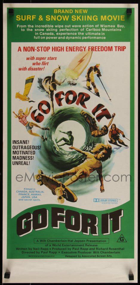 EMoviePoster 4z0263 GO FOR IT Aust Daybill 1976 Cool Surfing