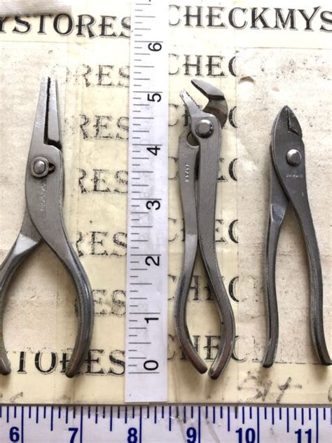 Vintage 3 X Drop Forged Mini Pliers Made In Japan Good Condition Ebay