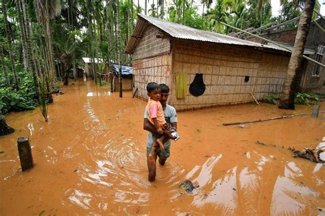 In Photos More Than 41000 People Affected In Floods After Cyclone