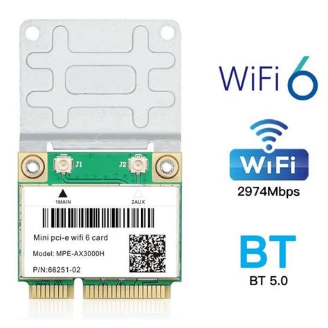 Ax H Wifi Carte R Seau Sans Fil Tri Band E Ax Mpe