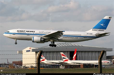 9K AME Kuwait Airways Airbus A300B4 605R Photo By Peter James Cook ID