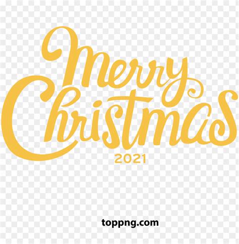 Merry Christmas Gold Color PNG Transparent With Clear Background ID ...