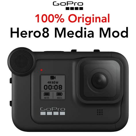 Jual Gopro Hero 8 Original Media Mod Hero8 Black Shopee Indonesia