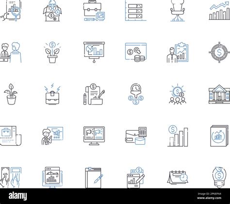 Competitive Insights Line Icons Collection Analysis Intelligence