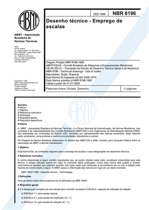 Nbr 8196 desenho técnico emprego de escalas PDF