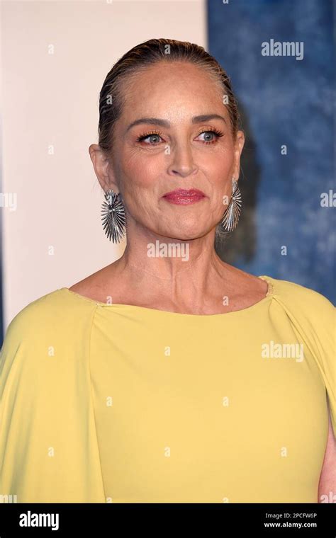 LOS ANGELES - MAR 12: Sharon Stone at the 2023 Vanity Fair Oscar Party ...