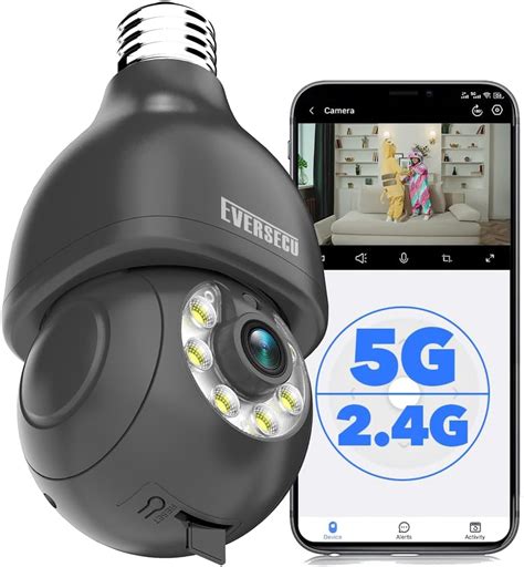 Amazon Eversecu Pcs Screw In Wireless Camera Pcs K Video