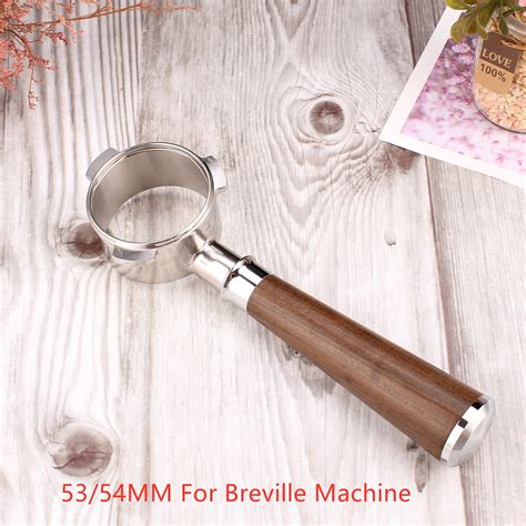 5354mm Wood Portafilter For Breville Coffee Machine Baristaspace