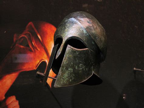 Late Sixth Century BC Bronze Corinthian Helmet In The Cycladic Arts