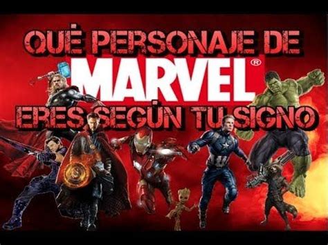 Qué personaje de Marvel eres según tu signo Hombres YouTube