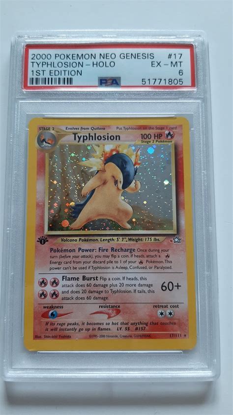 Typhlosion Neo Genesis Holo St Ed K P P Tradera