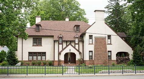 English Tudor Mansion stock photo. Image of house, blue - 15386742