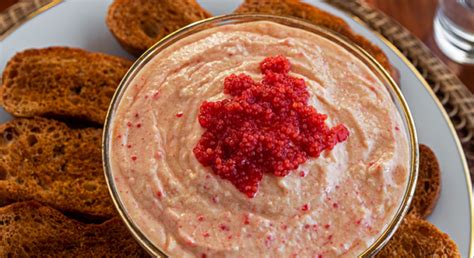 Taramosalata Recipe for a Greek Tarama Dip with Red Caviar