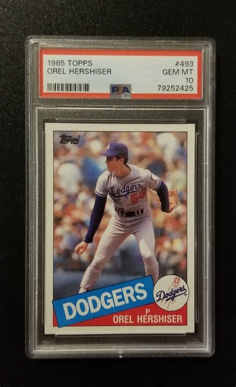 Orel Hershiser 1985 Topps 493 Base Price Guide Sports Card Investor