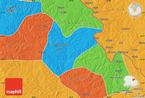 Political Map of Kitwe