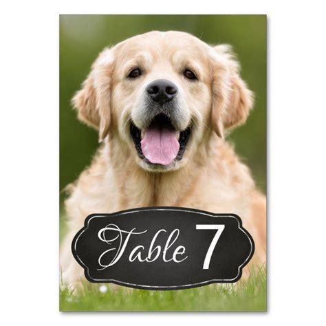 Rustic Chalkboard Wedding Custom Photo Table Number Zazzle Wedding