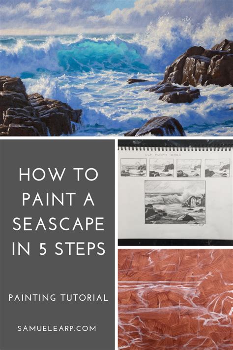 How To Paint A Dramatic Seascape In Easy Steps Painting Tutorial