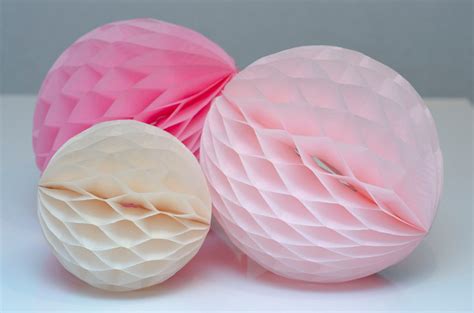 16 Hand Made Tissue Paper HONEYCOMB BALLS Great Value Set Etsy