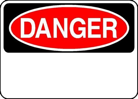 danger sign Blank Template - Imgflip