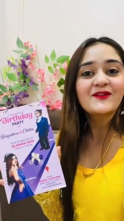 Bindass Kavya Ka Birthday Invitation Shorts Kavya Youtube