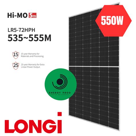 Panou Solar Longi 550W HALF CELL Fotovoltaic Monocristalin LR5 72HPH