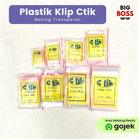 Jual Kantong Plastik Klip Ziplock Bening Ctik Shopee Indonesia