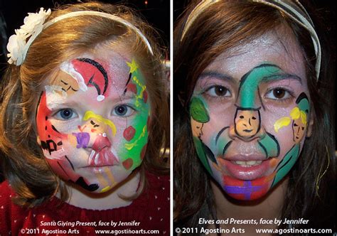 Face Painting Gallery — 2011 Holiday And Christmas Faces Agostino Arts