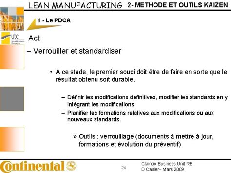 LEAN MANUFACTURING LE KAIZEN 1 Clairoix Business Unit