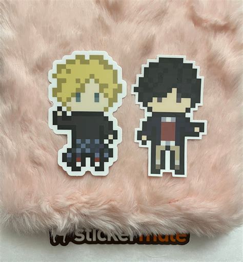 Banana Fish Stickers Eiji Okumura And Ash Lynx Pixel Character